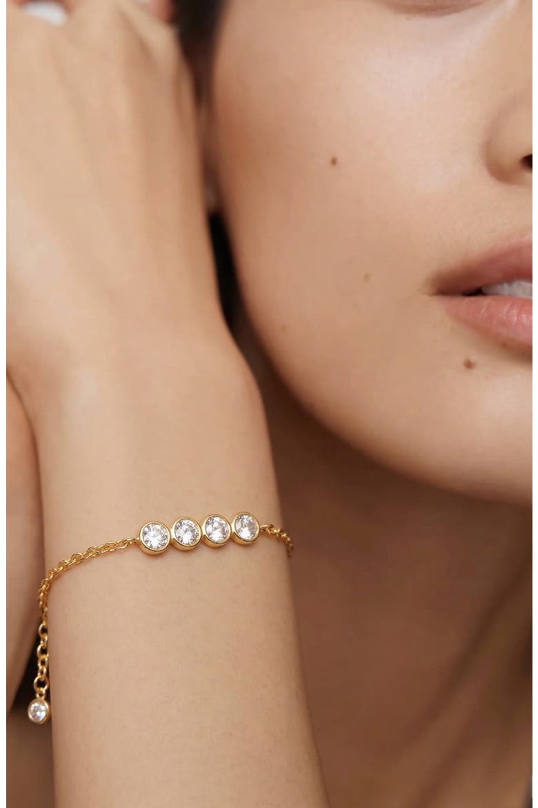 Stan Celestial Crystal Bracelet in Gold, Alternate, color, Gold