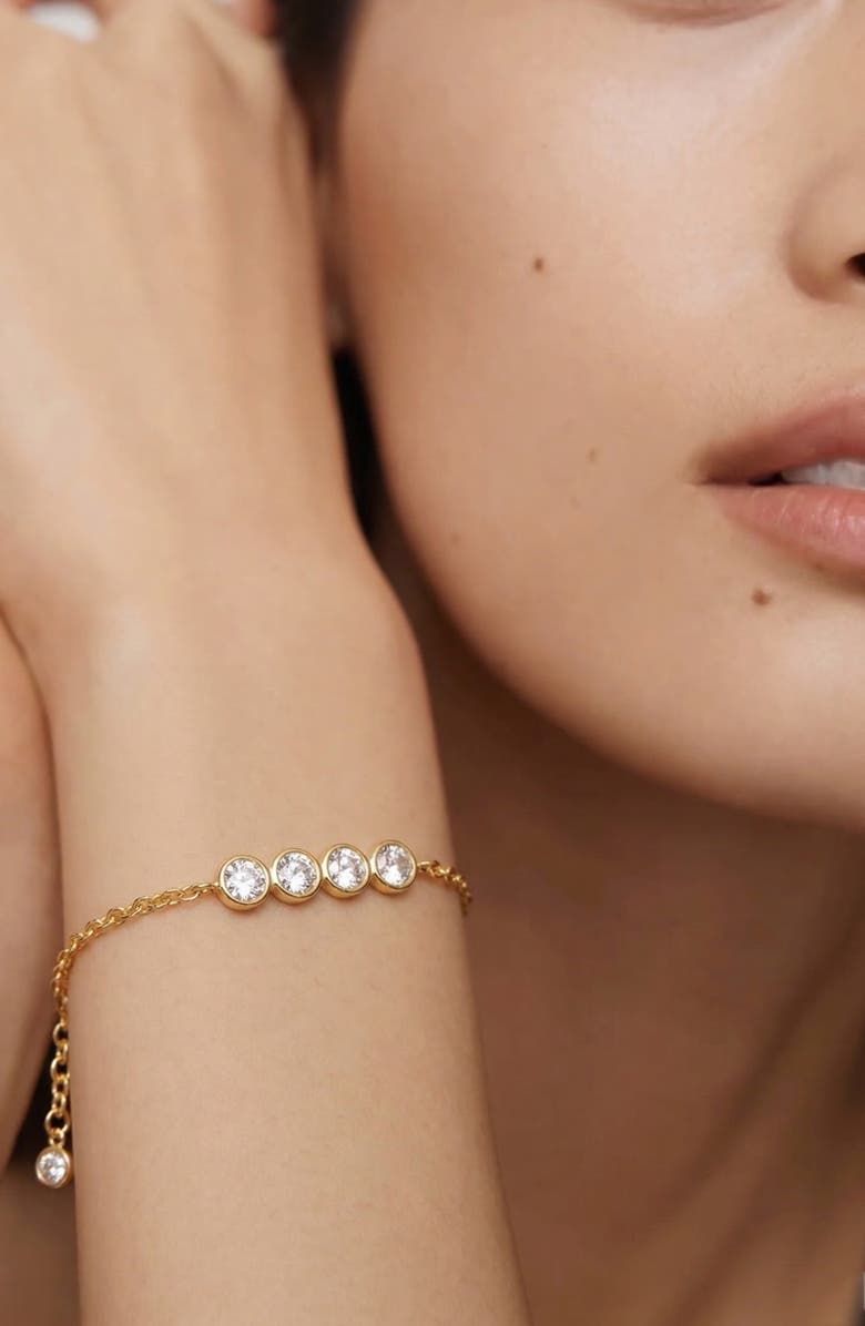 YOJ Stan Celestial Crystal Bracelet in Gold, Alternate, color, Gold