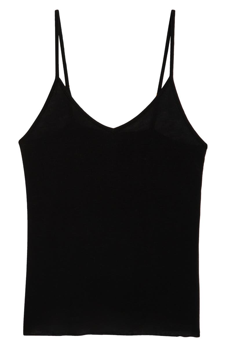 Nordstrom Luxe Delicate Layering Camisole, Alternate, color, Black