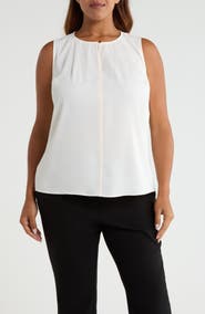 Anne Klein Keyhole Neck Sleeveless Top