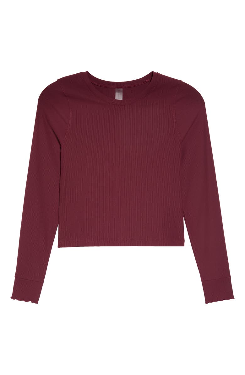 Outdoor Voices SuperForm<sup>™</sup> Rib Long Sleeve Crop Top, Alternate, color, 