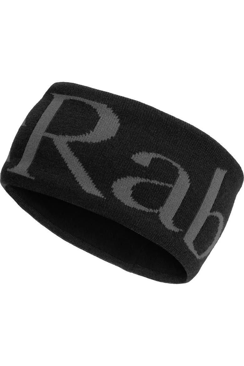 Knitted Lo Headband, Main, color, Anthracite