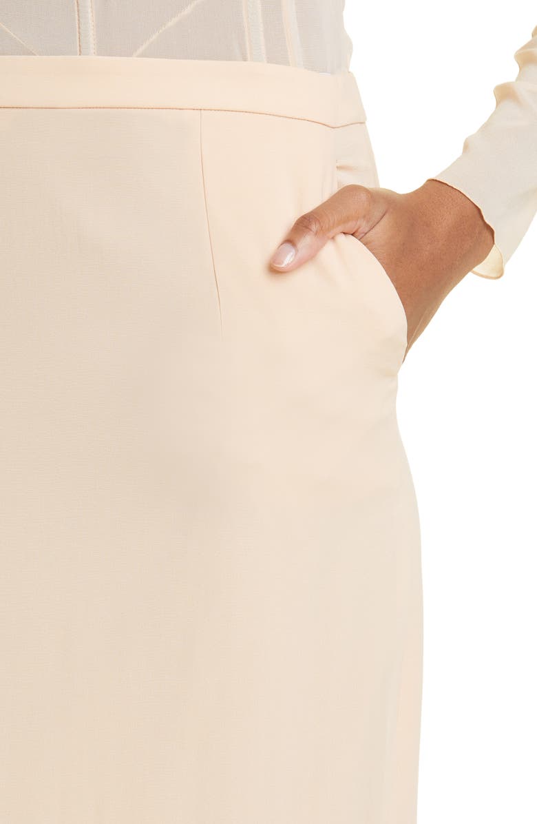 Dolce&Gabbana Silk Stretch Georgette Skirt, Alternate, color, 