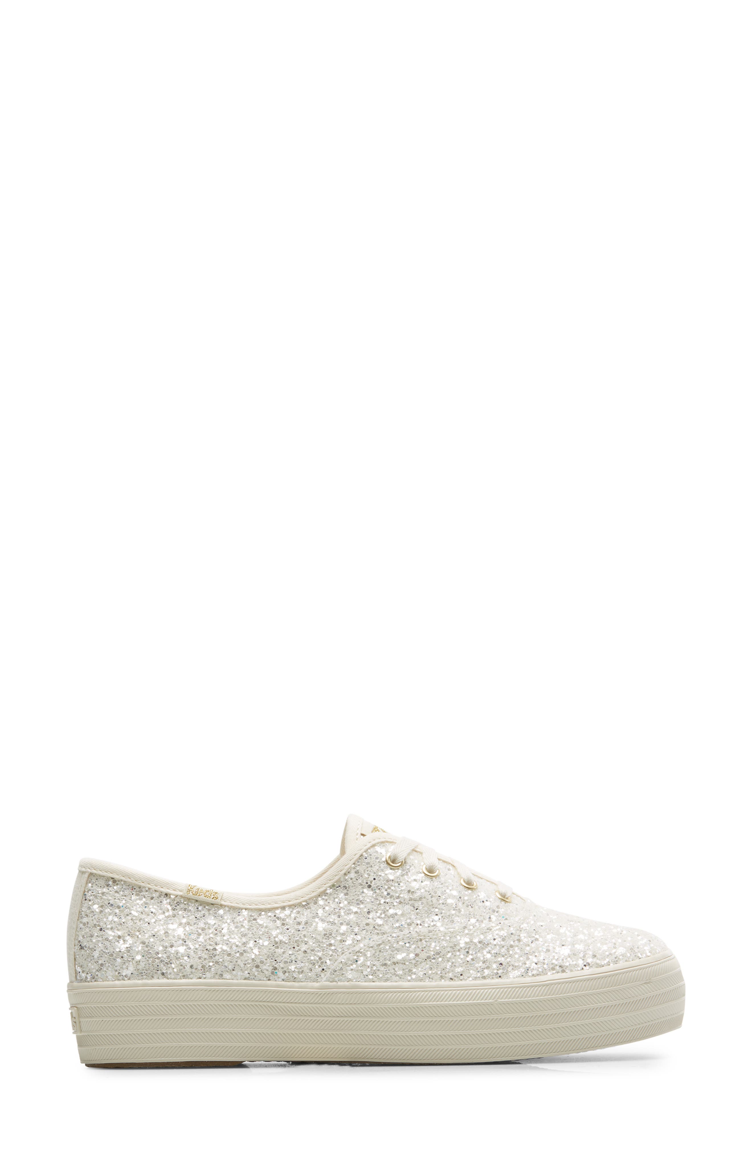 Keds<sup>®</sup> The Platform Glitter Sneaker, Alternate, color, 