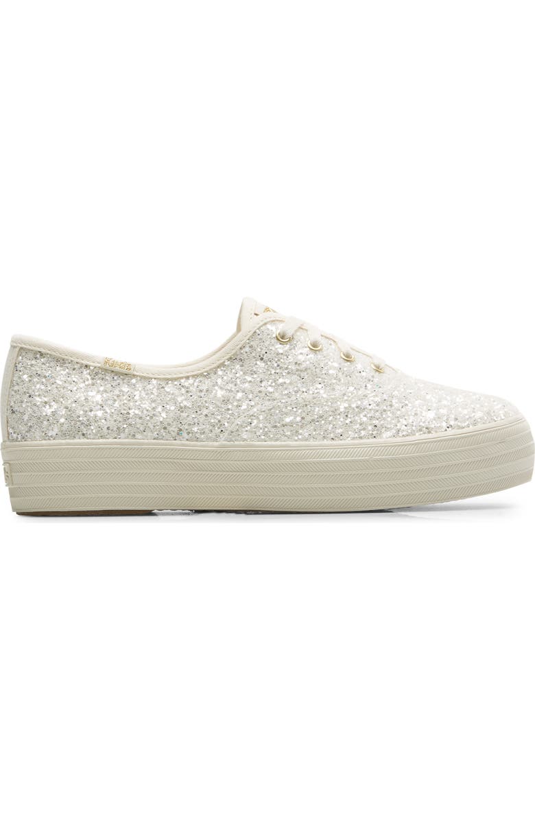 Keds<sup>®</sup> The Platform Glitter Sneaker, Alternate, color,