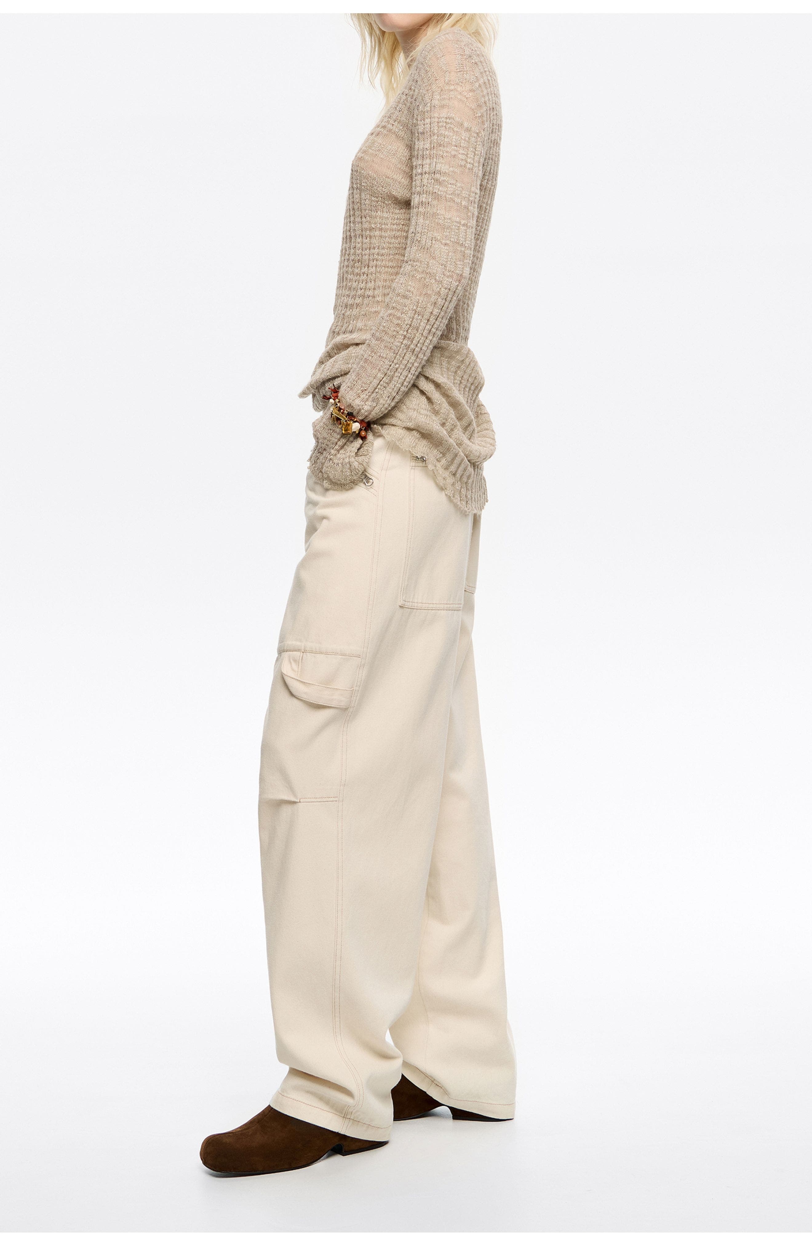 Denim Trousers With Zips - image 2