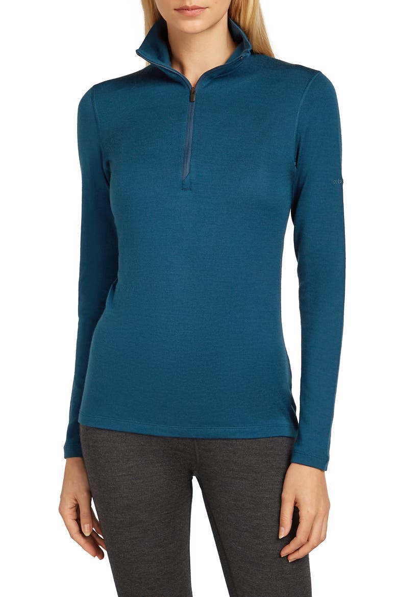 260 Oasis Tech Merino Wool Half Zip Pullover, Main, color, ATLANTIS