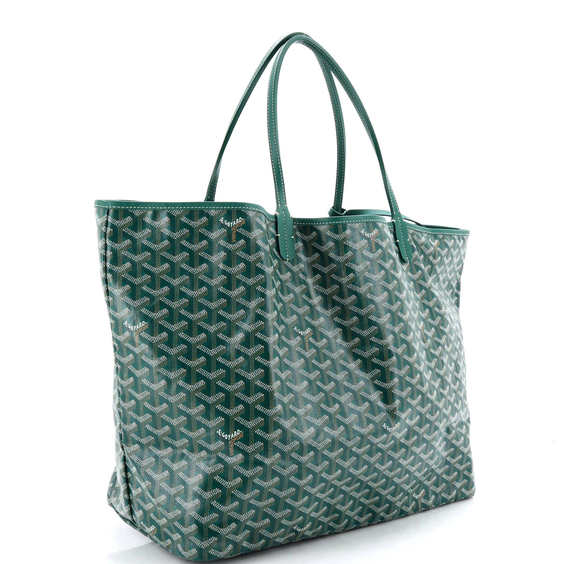 Pre-Owned Goyard Saint Louis Tote Coated Canvas GM, Alternate, color, Green