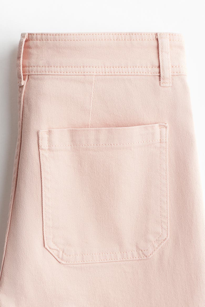 Flared High Jeans, Alternate, color, Peach pink