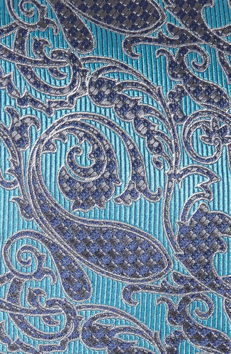 ZEGNA Ermenegildo Zegna Paisley Silk Tie, Alternate, color, 