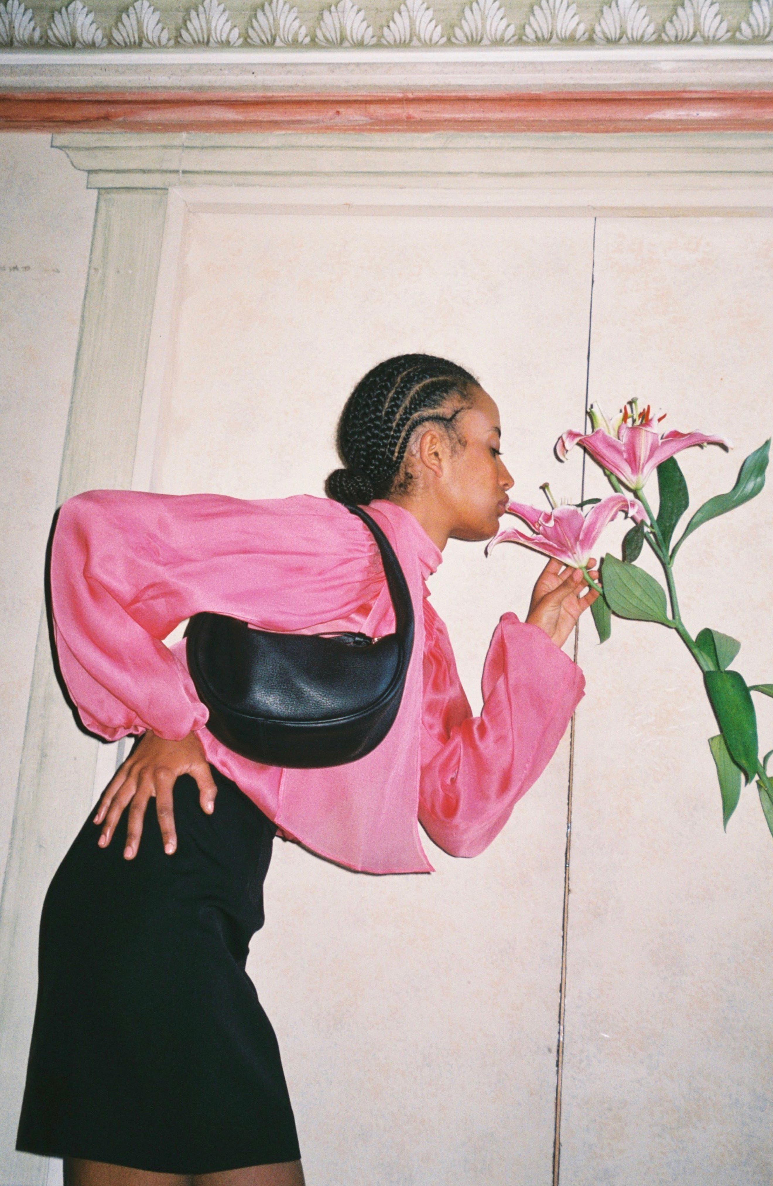 By Far Cush Leather Bag, Alternate, color, 