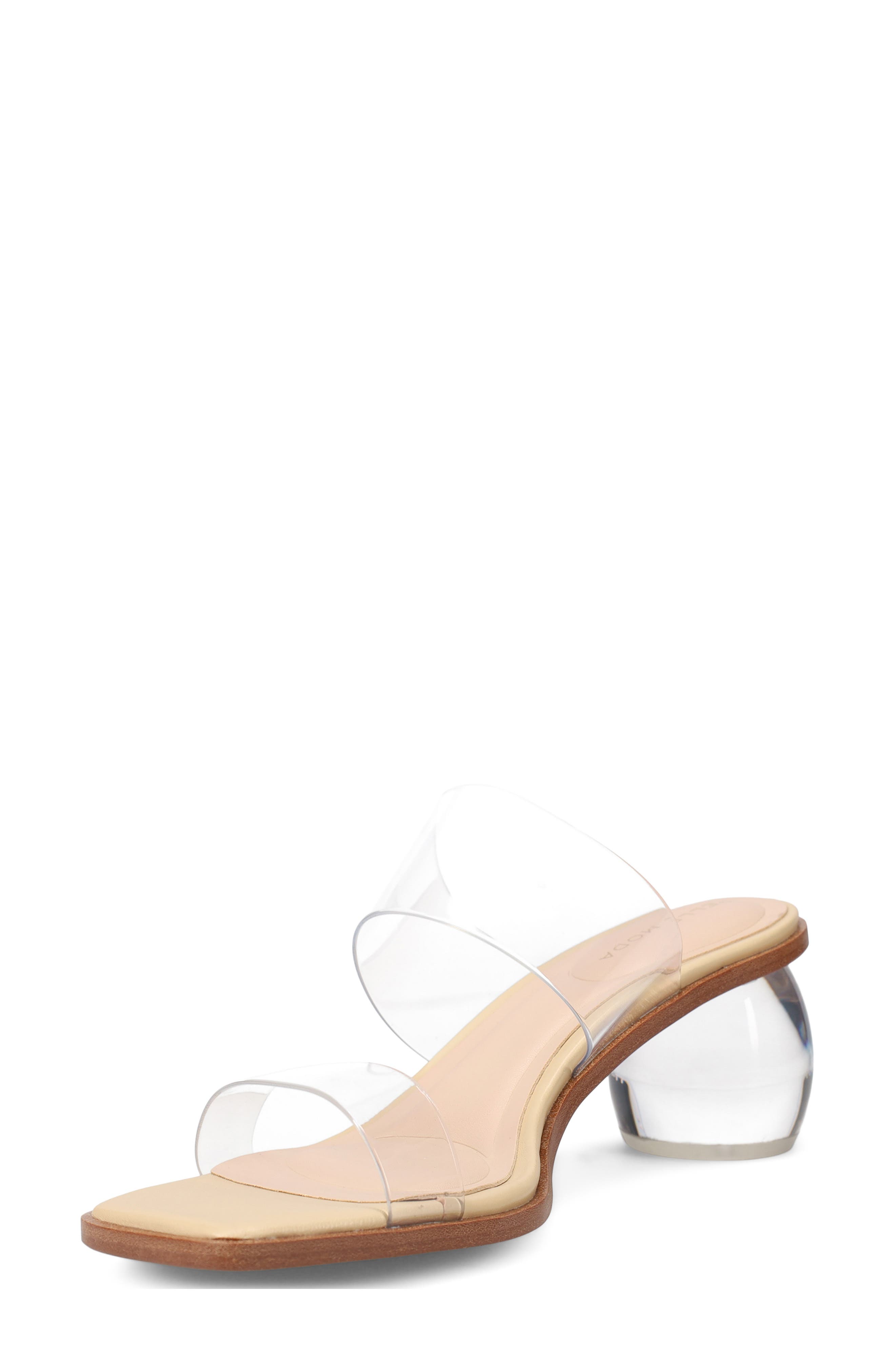 Pelle Moda Lela Slide Sandal, Alternate, color, Clear