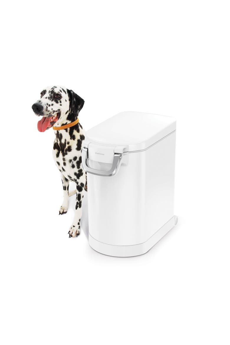 medium pet food can, Alternate, color, White
