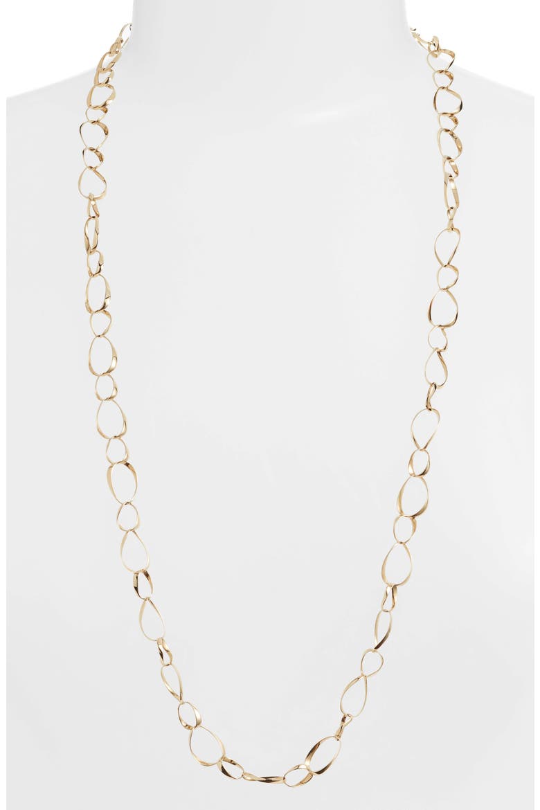 Long 14K Gold Oval Link Necklace (Nordstrom Exclusive), Main, color, GOLD