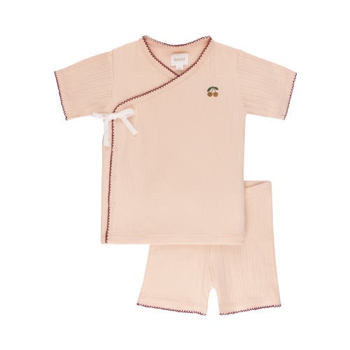 Ely's & Co. Embroidered Cherry Collection In Pink