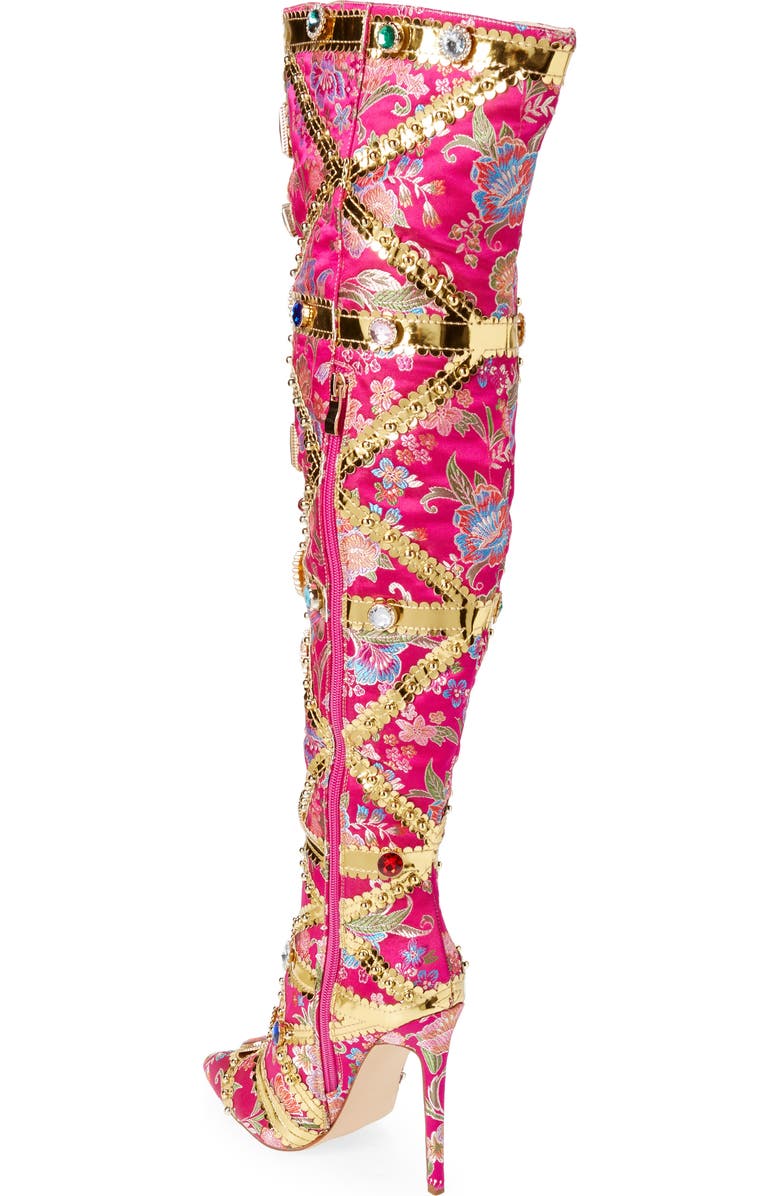 AZALEA WANG Berkley Knee High Boot, Alternate, color, Pink