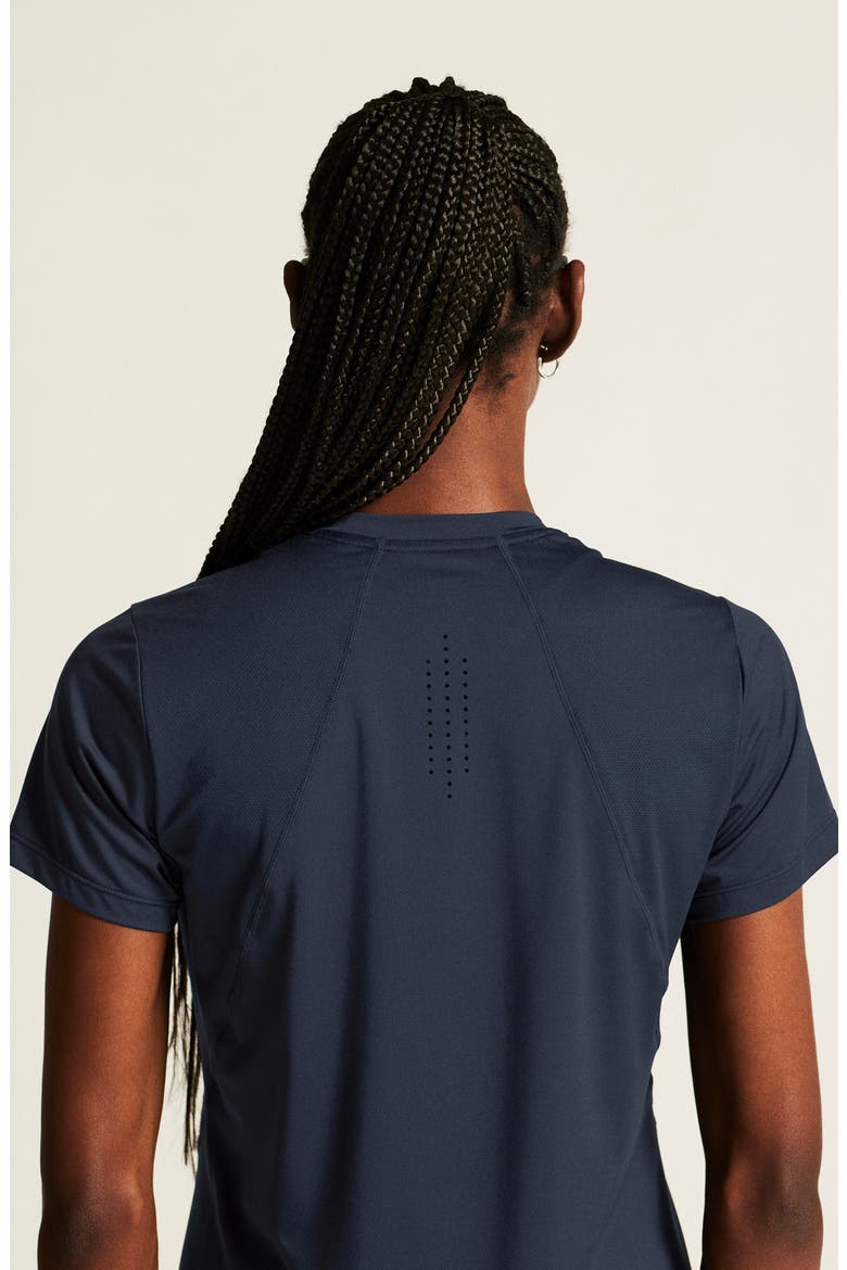 Essence Perforated Jersey T-Shirt, Alternate, color, BLAZE