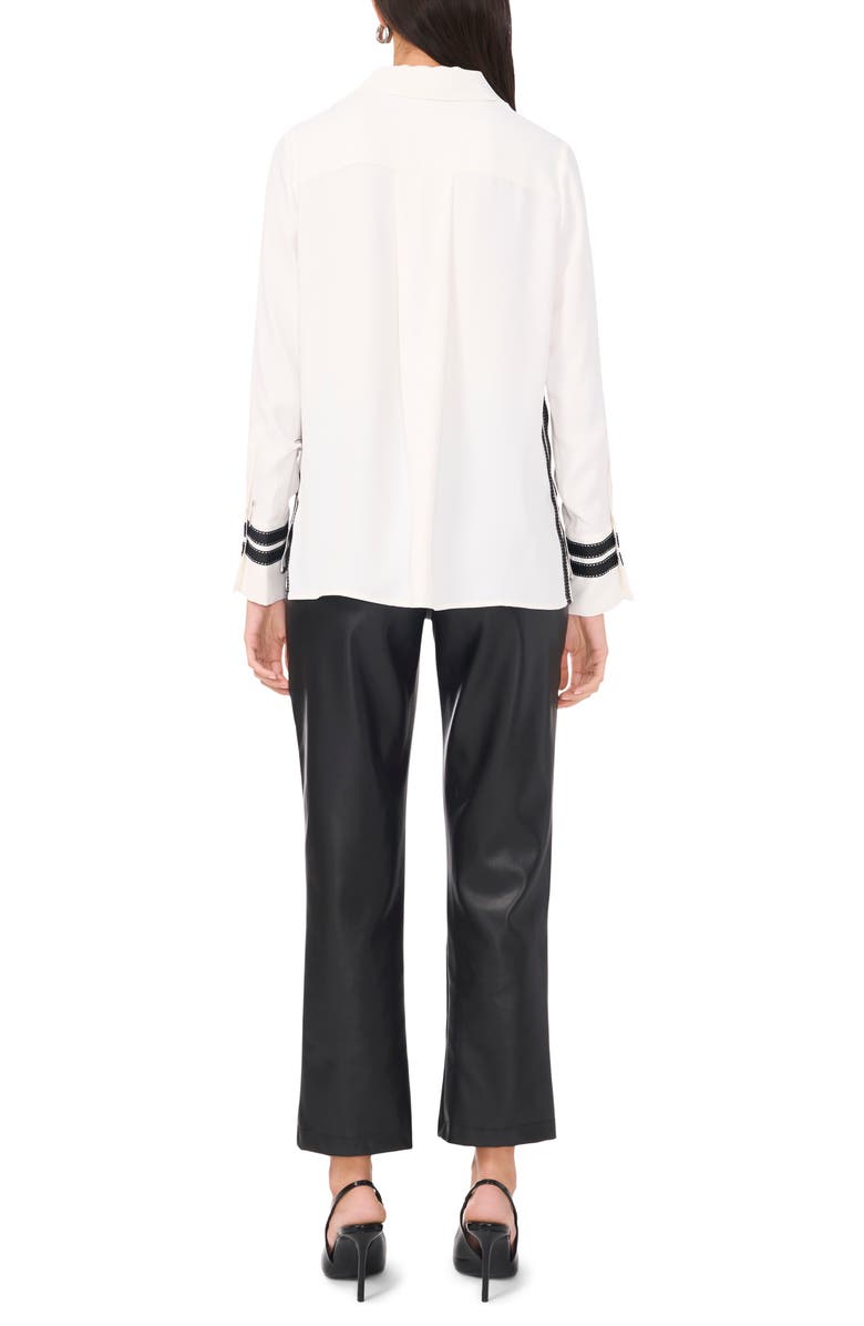 Vince Camuto Contrast Stripe Button-Up Shirt, Alternate, color, 