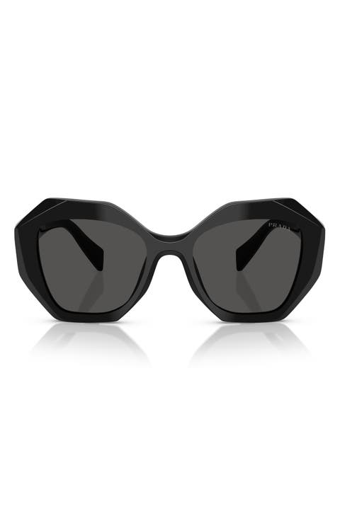 53mm Gradient Irregular Sunglasses