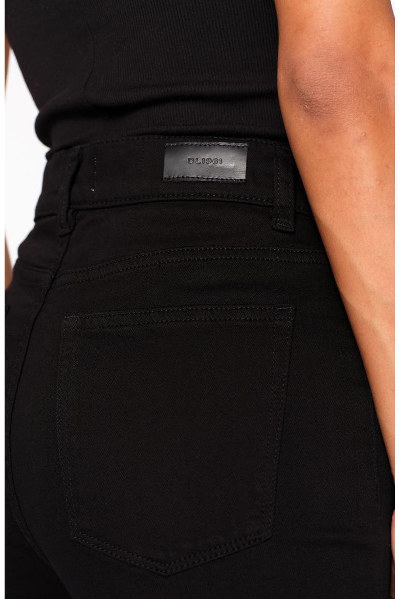 Hepburn High Waist Ankle Wide Leg Jeans, Alternate, color, JET BLACK VINTAGE
