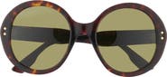 Gucci 54mm Round Sunglasses