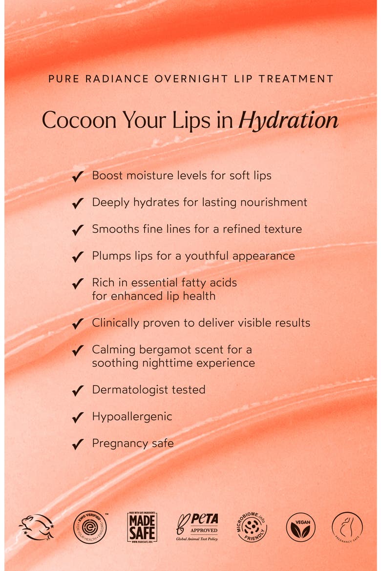 Pure Radiance Overnight Lip Treatment, Alternate, color, NO COLOR