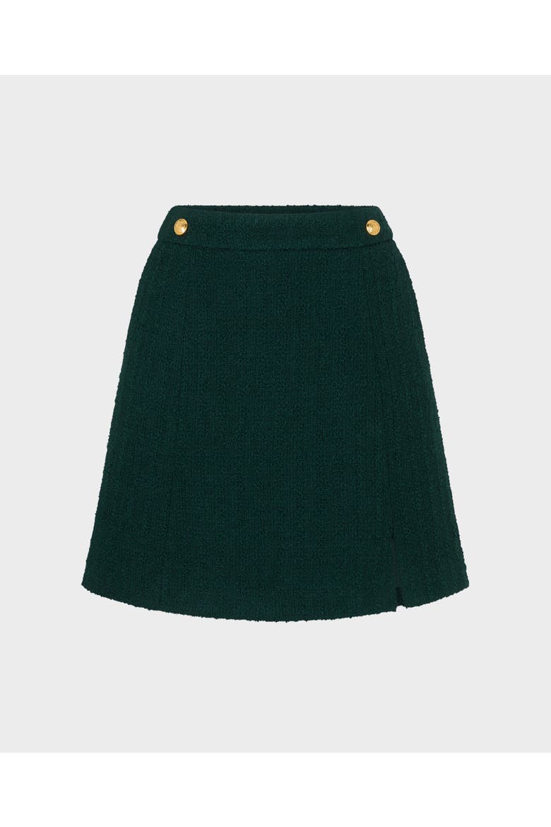 Juliet Boucle Skirt, Main, color, Deep Forest Green