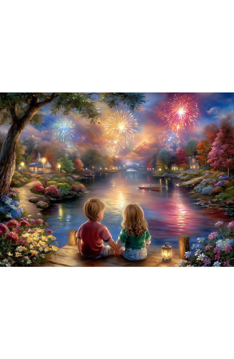 Sunsout Fireworks with Bestie 1000 piece Jigsaw Puzzle for Adults, Alternate, color, Multicolor