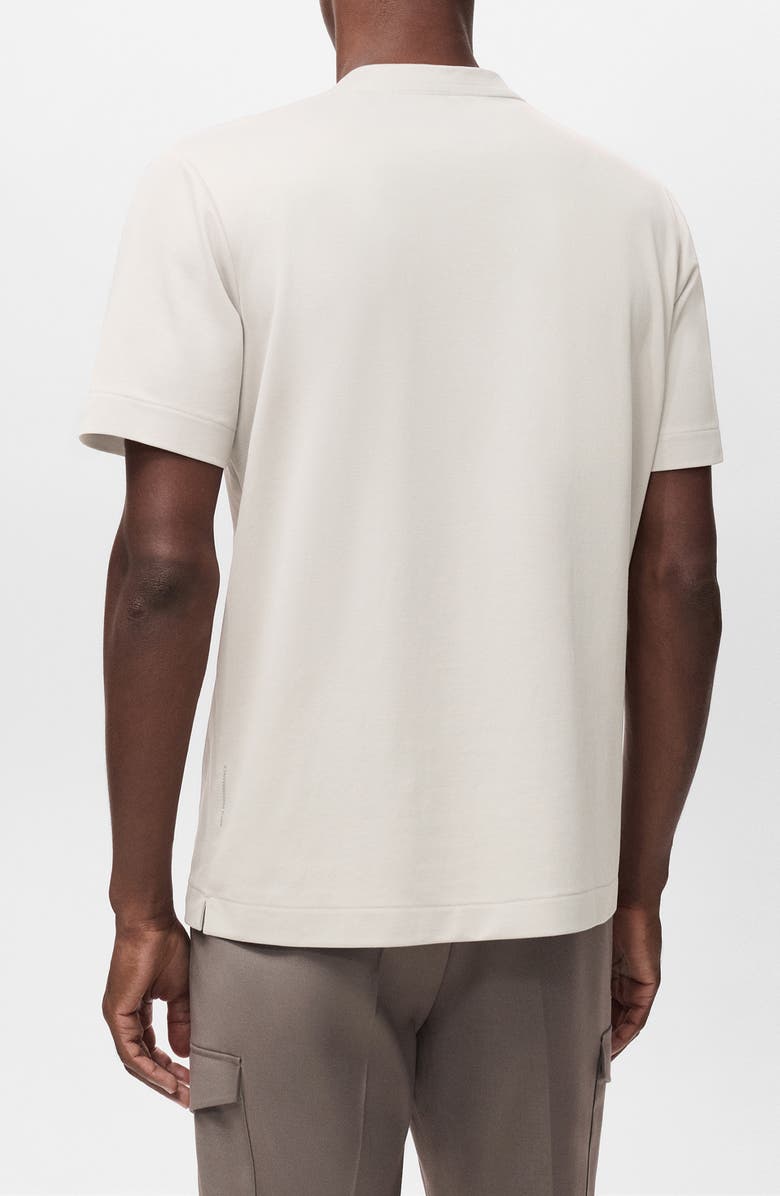 MANGO Regular Fit Cotton Blend T-Shirt, Alternate, color, Ice Grey