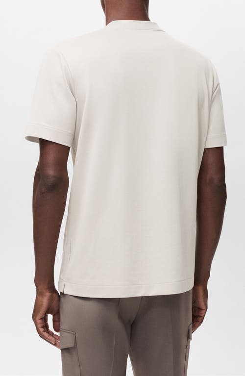 Mango Regular Fit Cotton Blend T-shirt In Gray