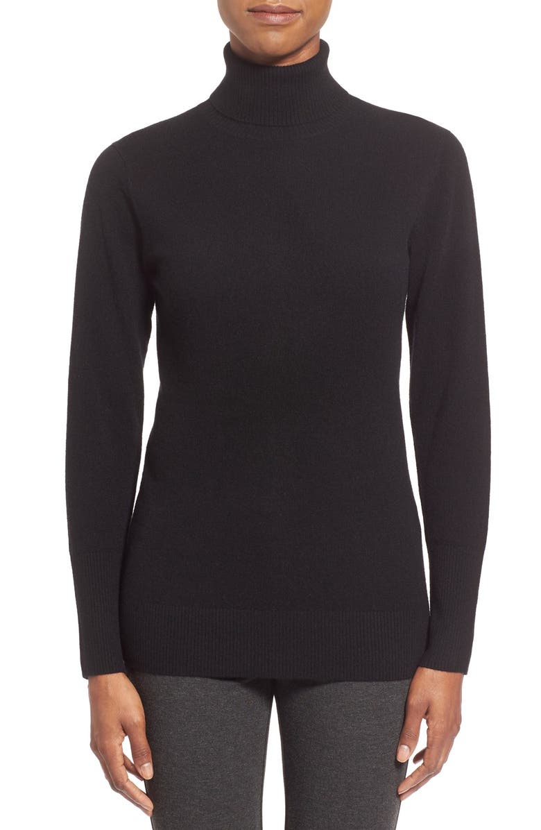 Nordstrom Collection Cashmere Turtleneck Sweater, Main, color, 
