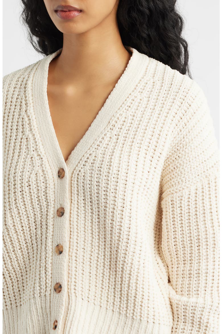 Neon Isles Cardigan, Alternate, color, OFF WHITE
