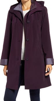 Gallery Water Resistant Hooded Rain Jacket
