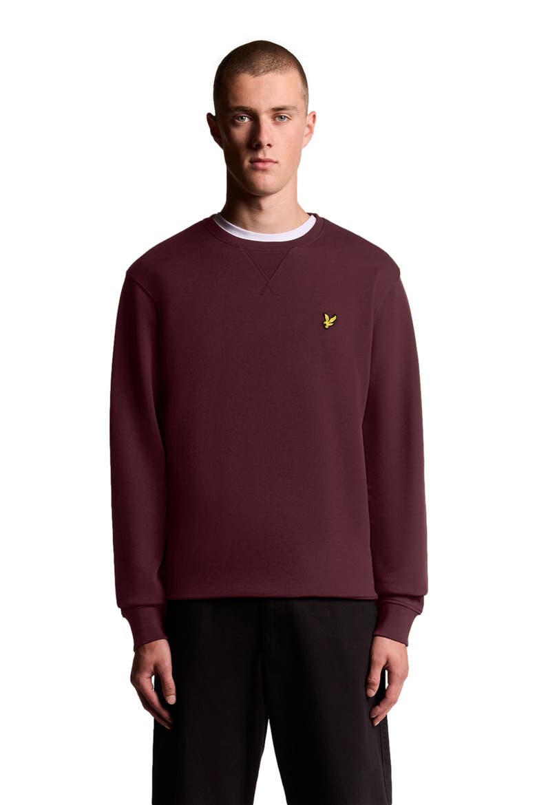 Crew Neck Sweater, Alternate, color, Burgundy