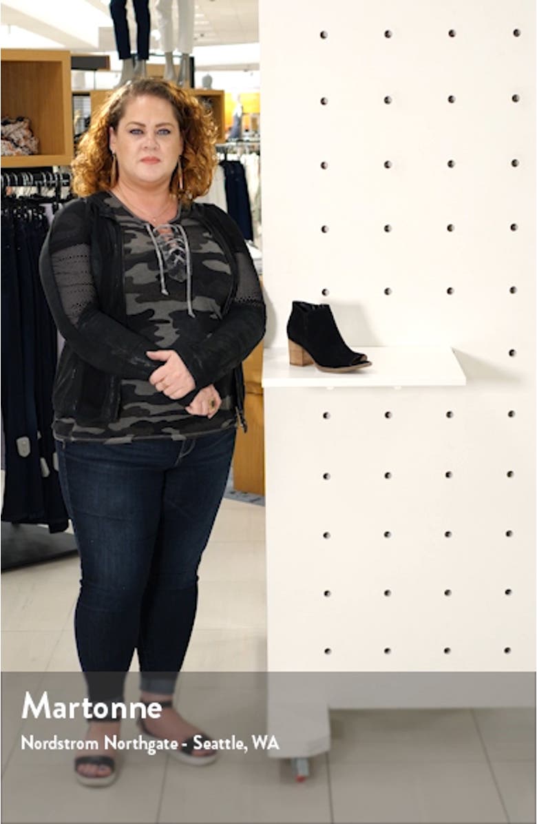 Nappa Waterproof Open Toe Bootie, sales video thumbnail