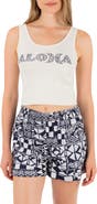 Hurley Graphic Scoop Neck Crop Tank
