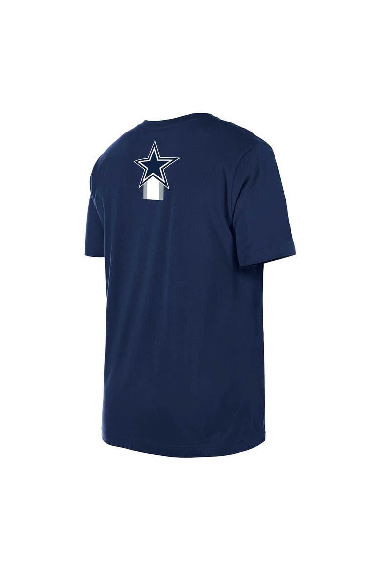 Men's New Era  Navy Dallas Cowboys 3rd Down High Density Print T-Shirt, Alternate, color, Navy