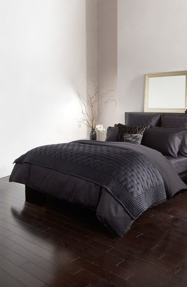 Donna Karan New York Essential Lyocell & Silk Tack Stitch Sham, Alternate, color, 