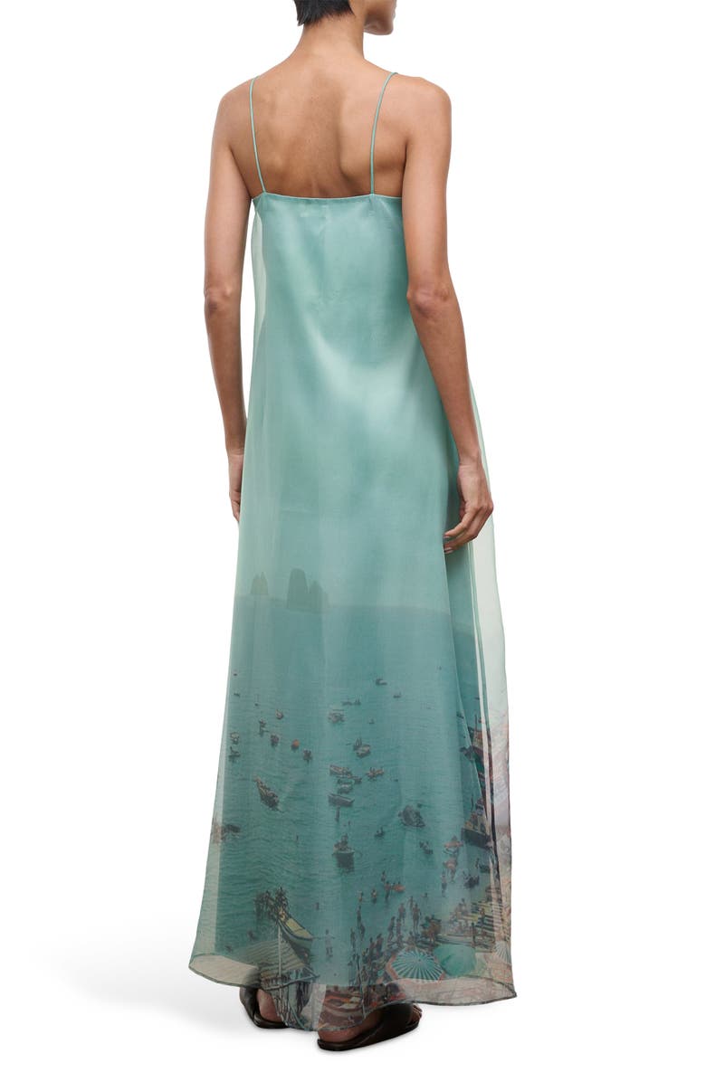 STAUD Delfina Print Organza Maxi Dress, Alternate, color, Endless Summer
