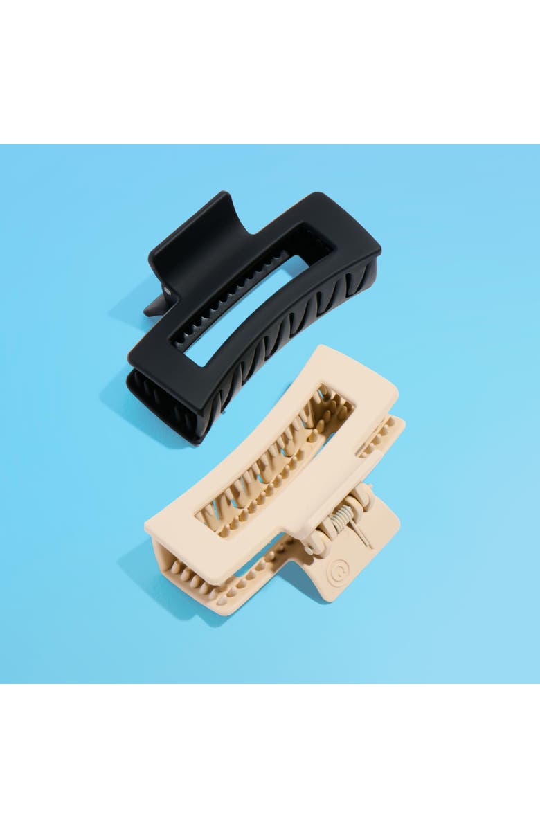 Gimme Beauty Rectangle Extra Grip Claw Clip, Alternate, color, Beige