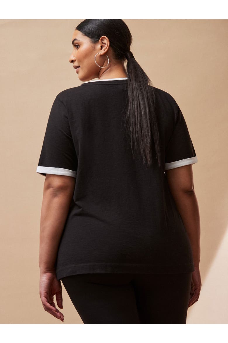 Contrast T-Shirt, Alternate, color, Black