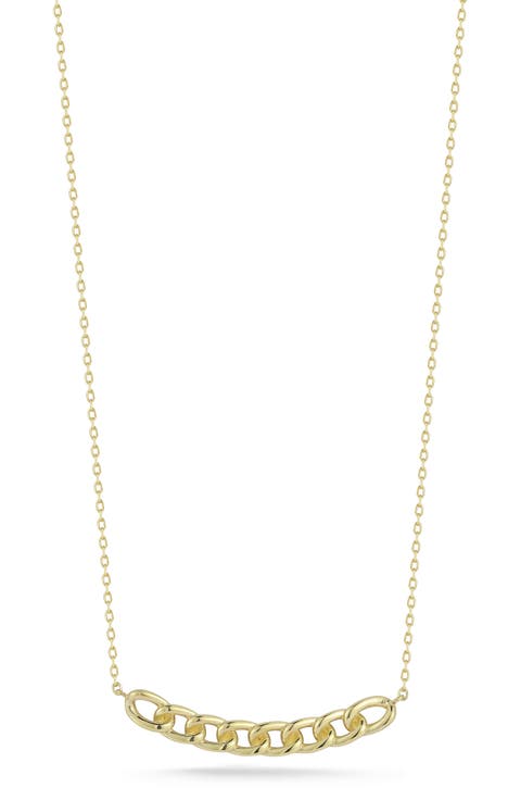 Curb Link Bar Necklace