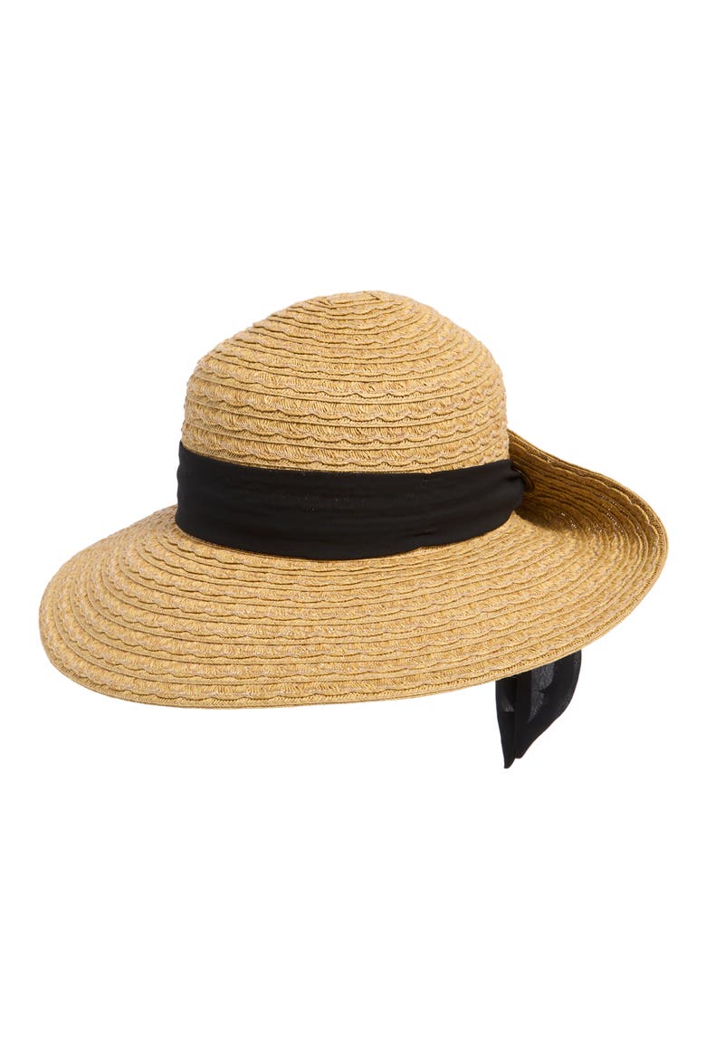 Flip Up Floppy Hat, Main, color, HEATHER TAN