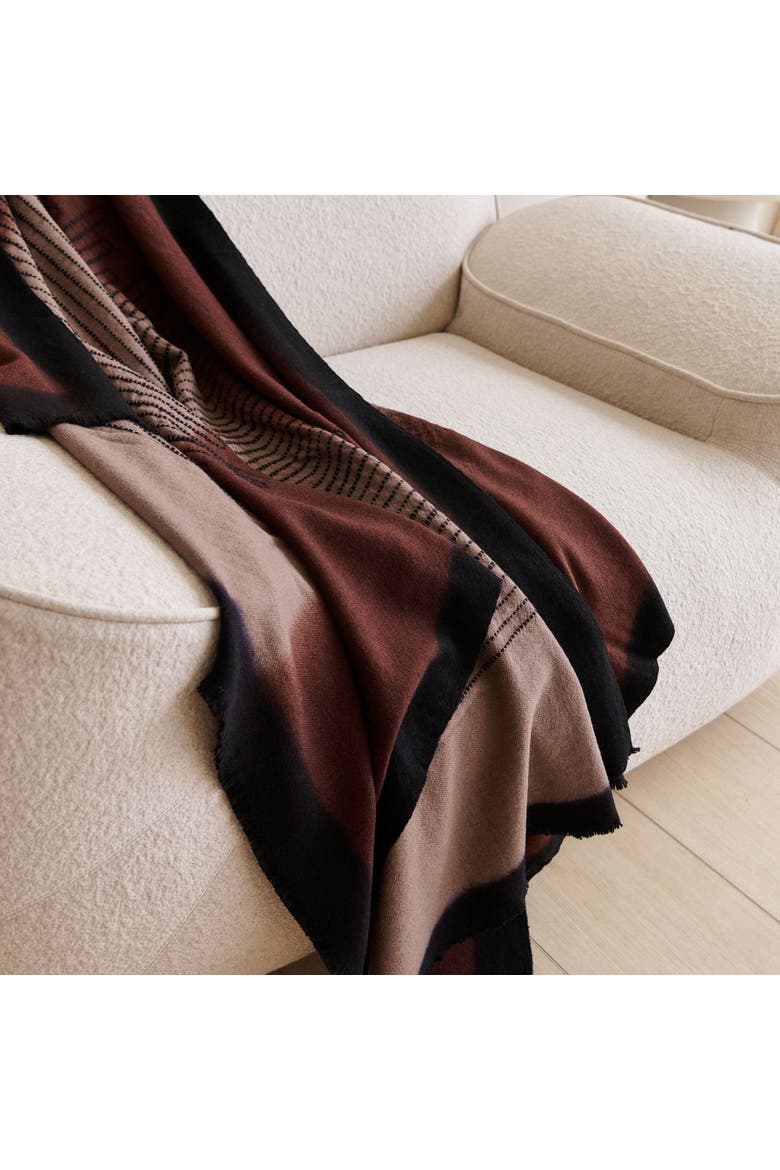Handwoven Myrtle Drift Merino Throw, Alternate, color, Mink