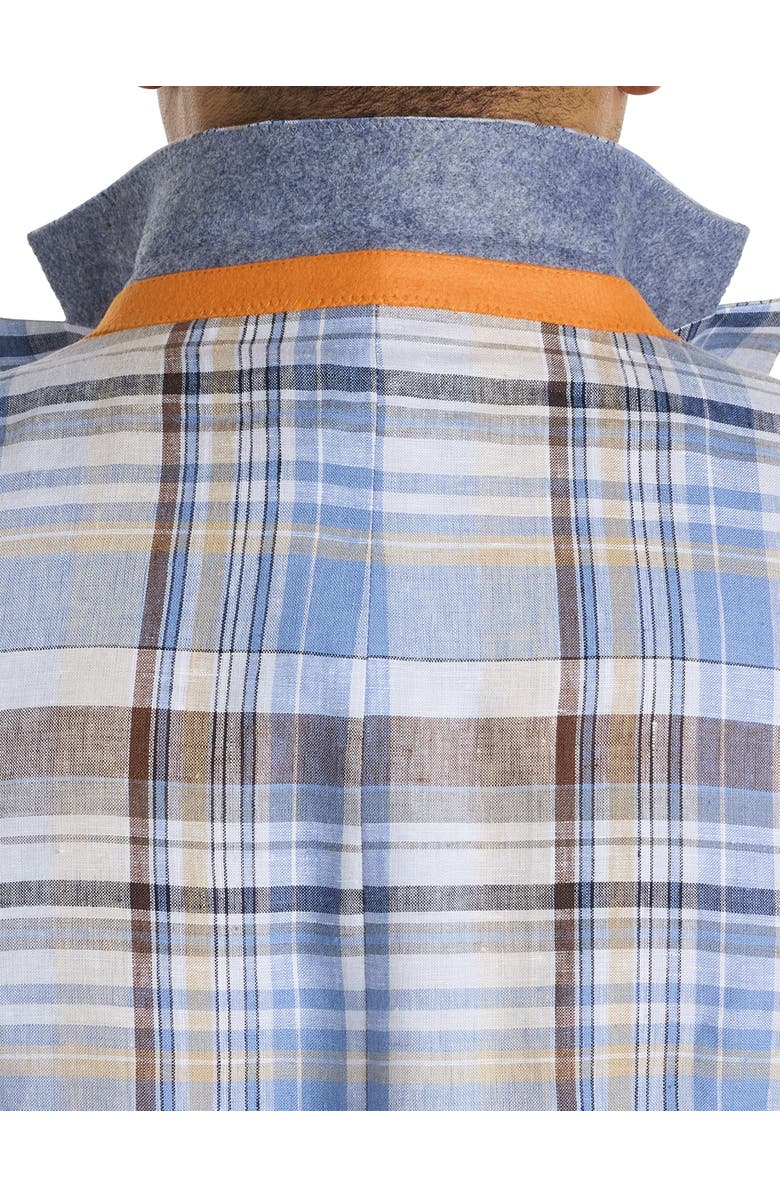 Tallia Big & Tall Madras Plaid Linen Sport Coat, Alternate, color,