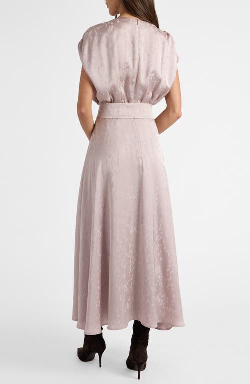 Santorelli Talia Cap Sleeve Midi Fit And Flare Dress In Pink