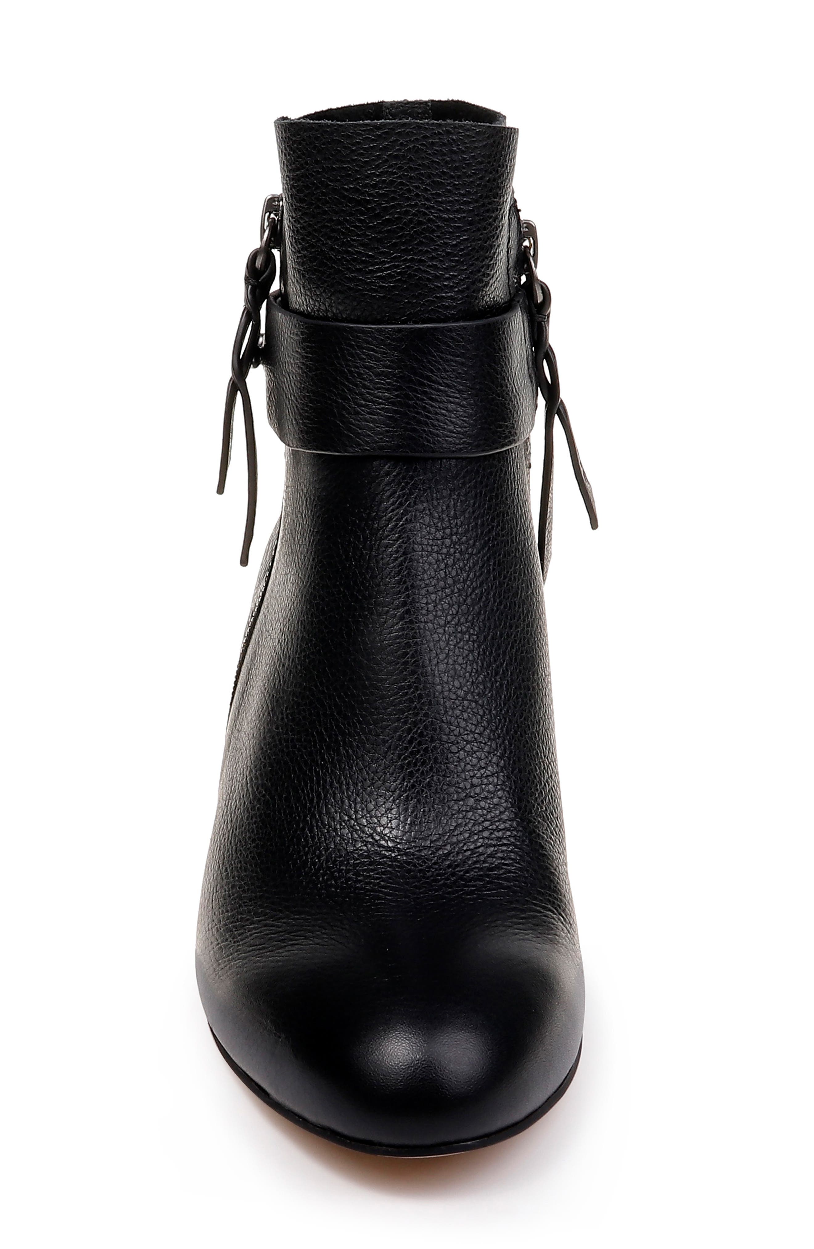 Harlee Bootie, Alternate, color, BLACK LEATHER