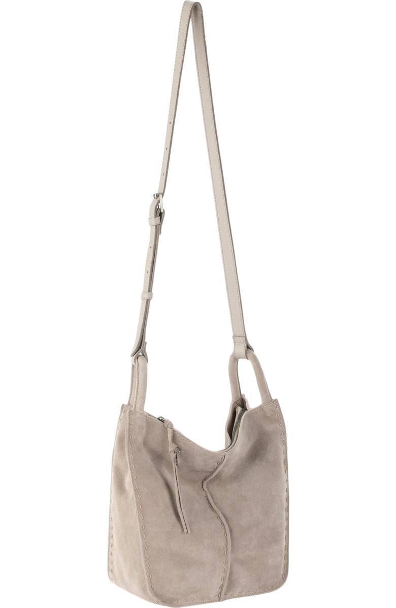 The Sak Los Feliz Crossbody Leather Bag, Alternate, color, Sand Suede