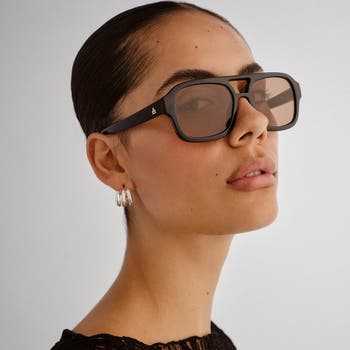 Aquarius 55mm Gradient Aviator Sunglasses