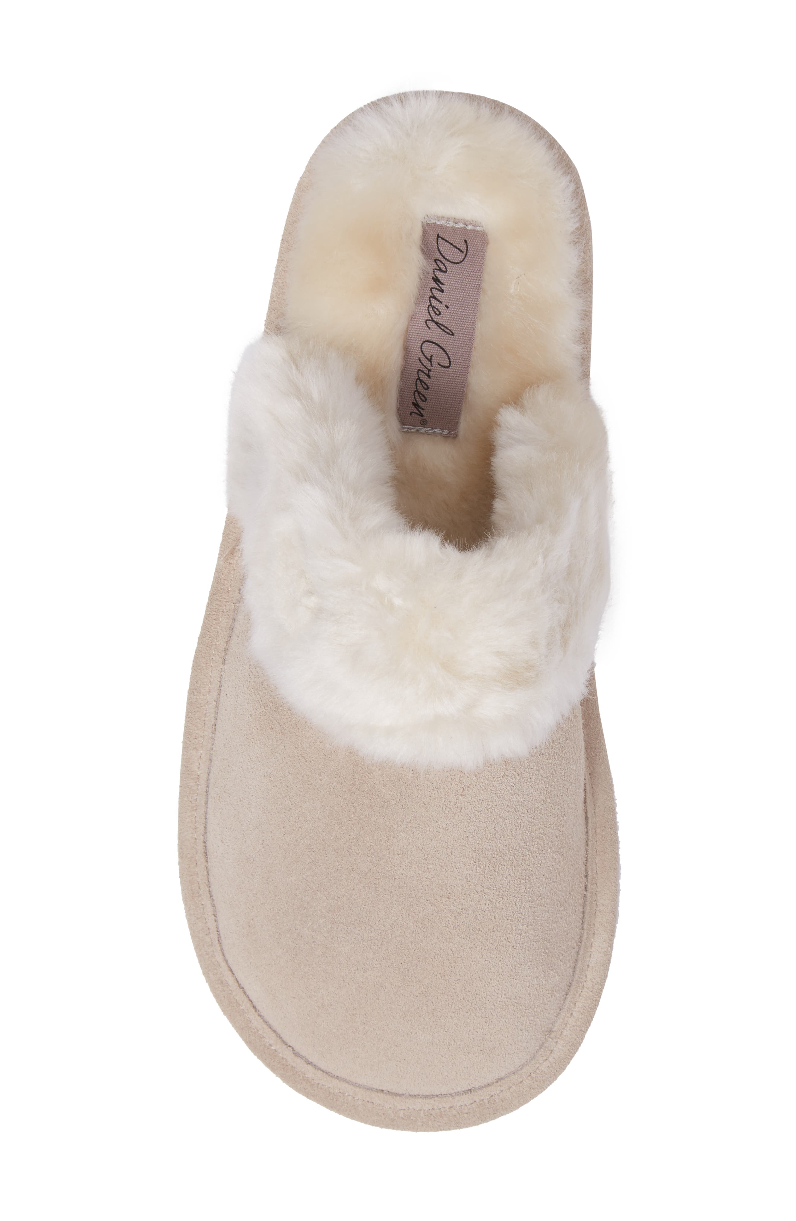 Pammy Faux Fur Slipper, Alternate, color, SAND SUEDE